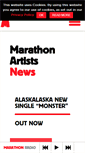 Mobile Screenshot of marathonartists.com