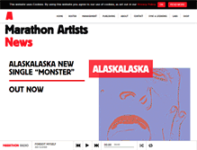 Tablet Screenshot of marathonartists.com